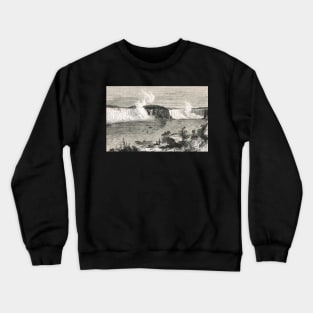 Niagara Falls in the 19th century Crewneck Sweatshirt